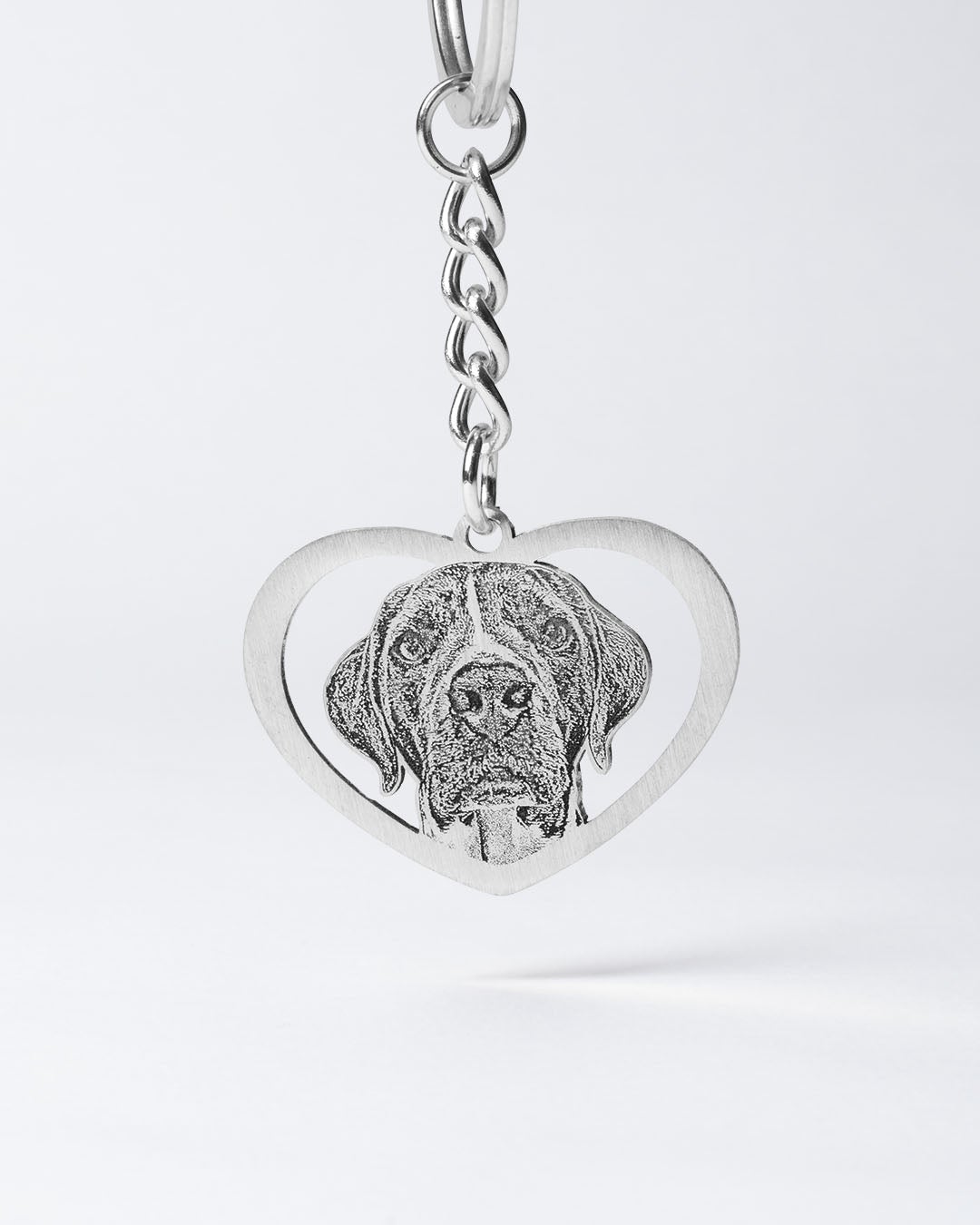 Dog memorial gift, Halo Heart Keychain