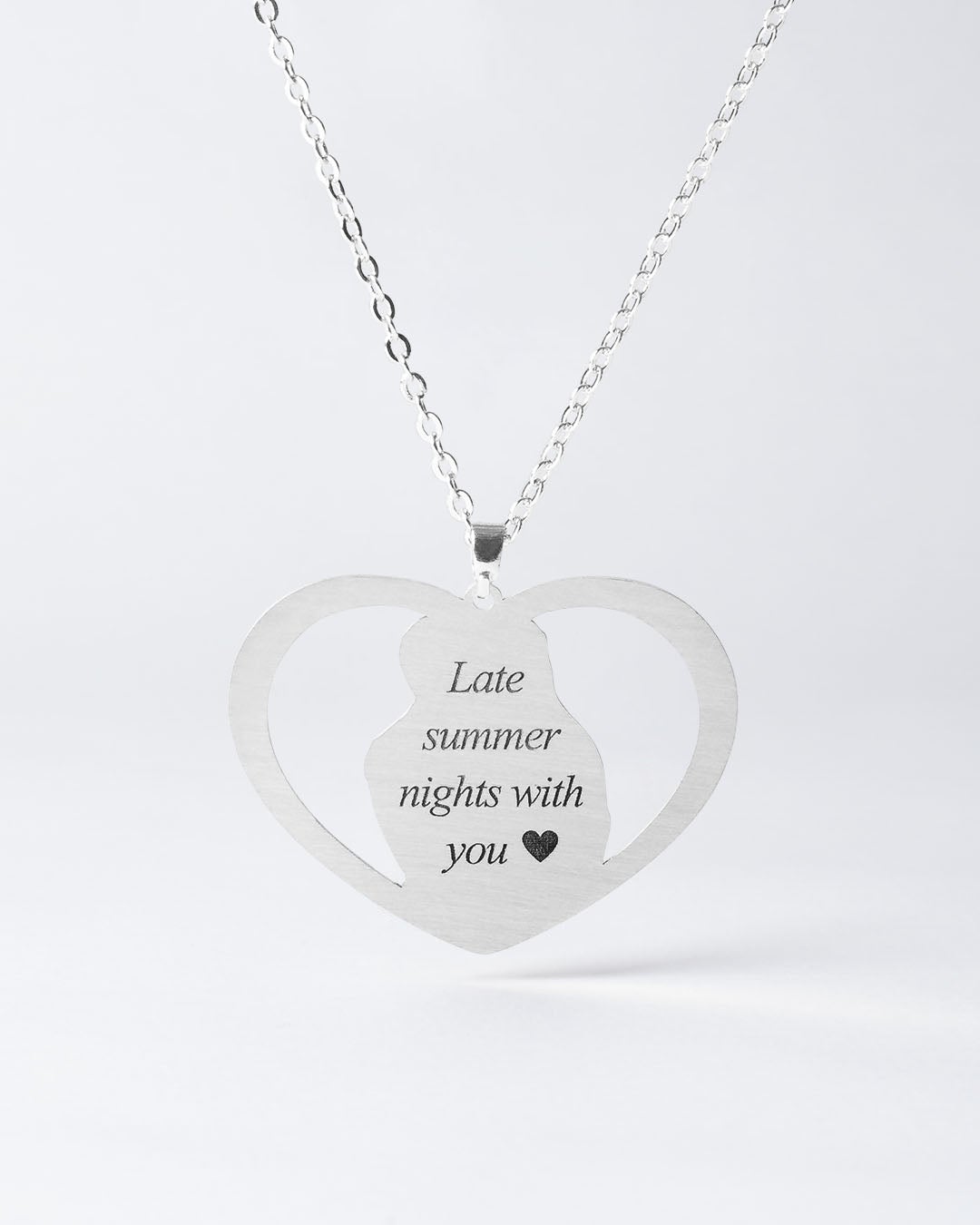 Infant Loss Necklace Psalm 34 ~ Sterling Heart Songs Jewelry